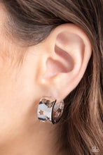 Load image into Gallery viewer, Setting the STAR High - Silver Earrings - Paparazzi Jewelry
