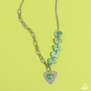 HEART Of The Movement - Green Necklace - Paparazzi Jewelry