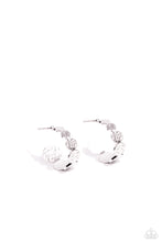 Load image into Gallery viewer, paparazzi-accessories-textured-tease-silver-earrings
