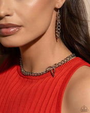 Load image into Gallery viewer, Leading Loops - Silver Necklace - Paparazzi Jewelry
