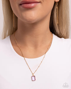 Suave Simplicity - Purple Necklace - Paparazzi Jewelry