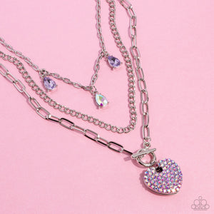 HEART History - Purple Necklace - Paparazzi Jewelry